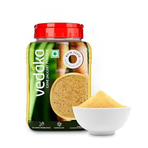 Image of Amazon Brand - Vedaka Cane Jaggery Powder | 1 Kg Jar