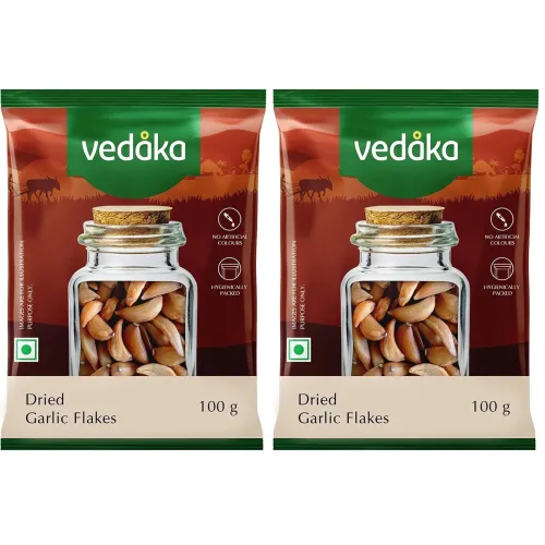 Image of Amazon Brand - Vedaka Dried Garlic Flakes | 100g (Pack of 2)