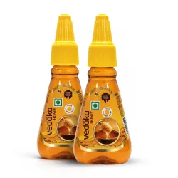 Amazon Brand - Vedaka Squeezy Honey 450 g 