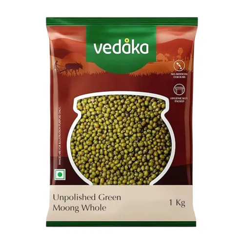 Image of Amazon Brand - Vedaka Unpolished Green Moong Dal 