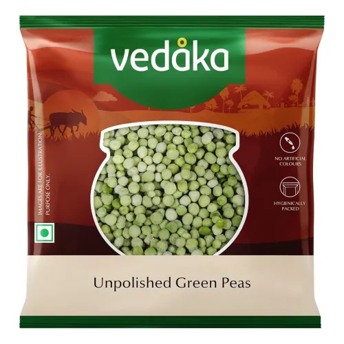 Image of Amazon Brand - Vedaka Unpolished Green Peas | 500 G | Premium Green Peas