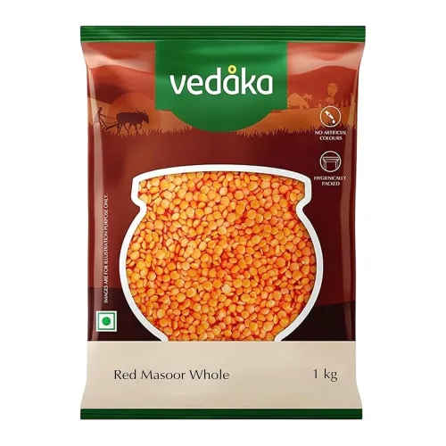 Image of Amazon Brand - Vedaka Unpolished Red Masoor Dal 