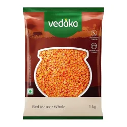 Amazon Brand - Vedaka Unpolished Red Masoor Dal 