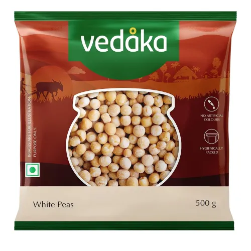 Image of Amazon Brand - Vedaka Unpolished White Peas 