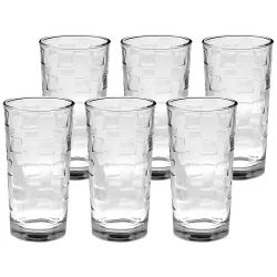 Amazon Brand - Solimo Eden Juice Glass Set, 260ml, So6