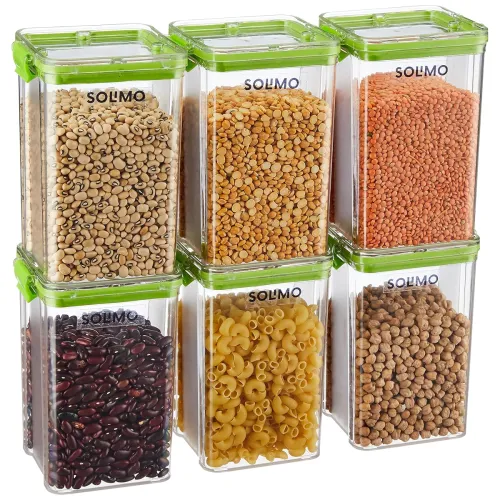 Image of Amazon Brand - Solimo Multipurpose Airtight Containers For Kitchen, Po6