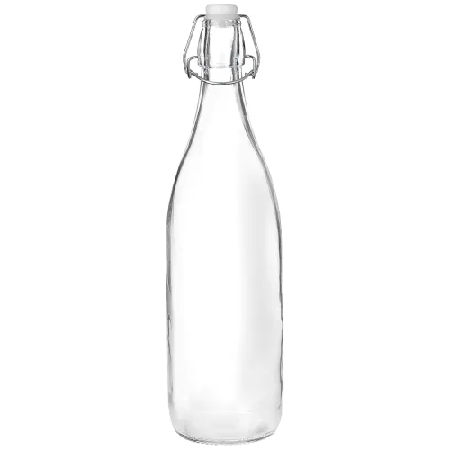 Image of Amazon Brand - Solimo Silica Glass Bottle with Flip Cap