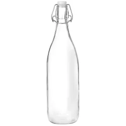 Amazon Brand - Solimo Silica Glass Bottle with Flip Cap