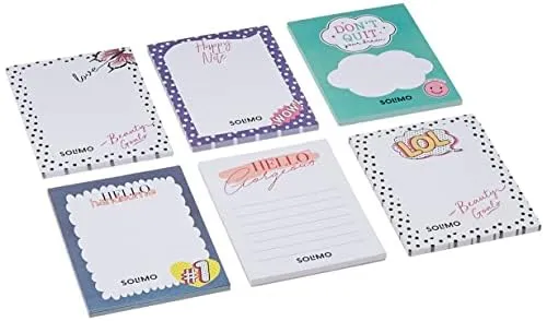 Image of Amazon Brand - Solimo To Do List Notepads (Set of 6)