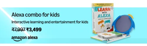 Image of Amazon Echo Pop Speaker | Combo for Kids @ ₹3499 on Amazon Prime Day Sale