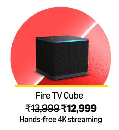 Image of Amazon Fire TV Cube @ ₹12999 on Amazon Prime Day Sale