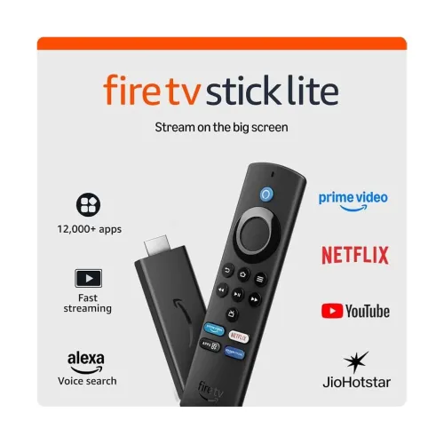 Image of Amazon Fire TV Stick Lite with all-new Alexa Voice Remote Lite (no TV controls)