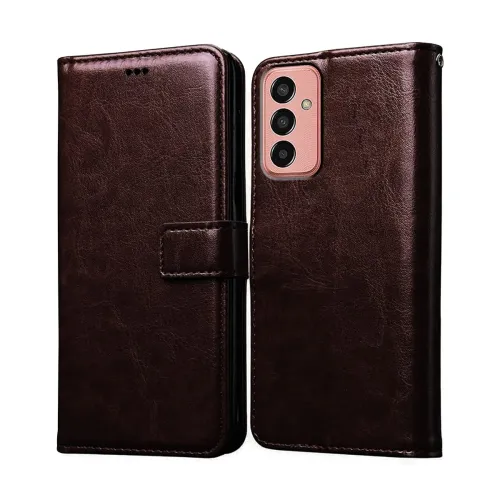 Image of Amazon Brand Solimo Flip Cover Case for Samsung Galaxy M13