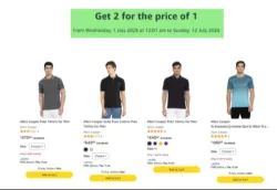 Amazon Loot : Buy Any 1 T-shirt & Get 1 T-shirt Free 