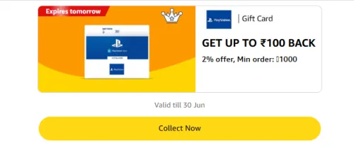 Image of Amazon Offer: 2% Cashback on Playstation Brand