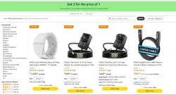 Amazon offer : Buy 1 Get 1 free on Laptop Accessories