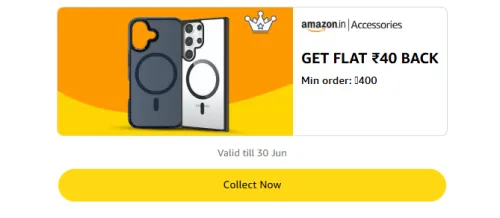 Image of Amazon Offer: Flat ₹40 Cashback on Cases and Covers 