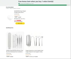 Amazon Offer: Free bonus item when you buy 1 select item(s)