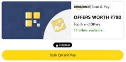Amazon Offer : Scratch Card on Scan & Pay UPI Transactions