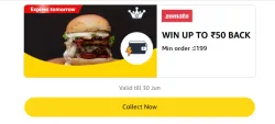 Amazon Offer: Upto ₹50 Cashback on Zomato Orders