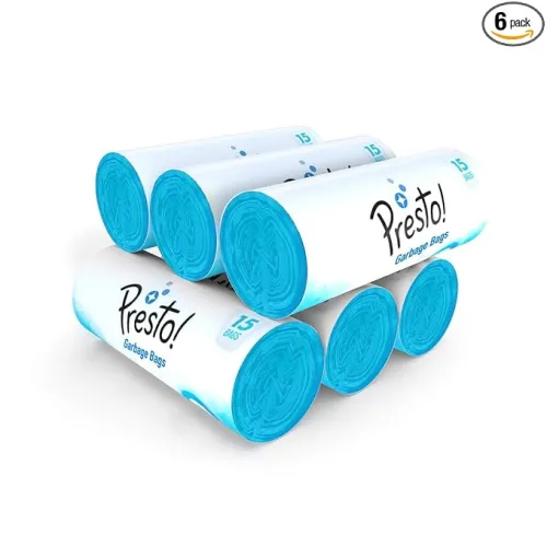 Image of Amazon Presto! Large Garbage Bags – 90 Count, Blue, 24x32 Inch