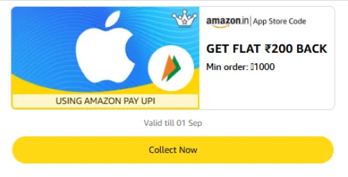 Image of Amazon Rewards : Flat ₹200 Cashback on App Store Code