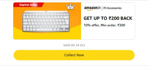 Image of Amazon Rewards : Upto ₹200 Cashback on PC Accessories