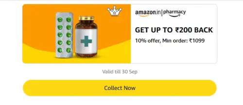 Image of Amazon Rewards : Upto ₹200 Cashback on Pharmacy