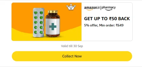 Image of Amazon Rewards : Upto ₹50 Cashback on Pharmacy