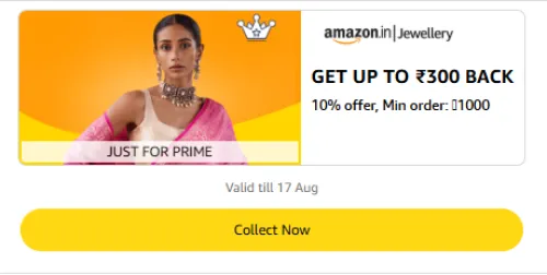Image of Amazon Rewards : Upto ₹300 Cashback on Jewellery