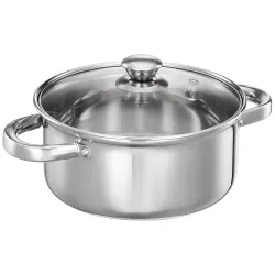 Amazon Solimo 20cm casserole with glass lid.