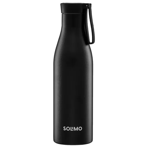 Image of Amazon Brand - Solimo 850ml Stainless Steel Vacuum Insulated Bottle with Carry-on Strap | Double-Wall Insulation, Leak-P