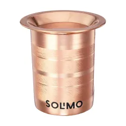 Amazon Brand - Solimo Copper Tumbler Cup with Lid, Set of 2, 300 ml