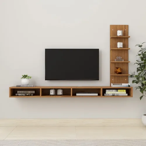 Image of Amazon Solimo Sempre TV Unit – Engineered Wood, Knotty Wood Finish