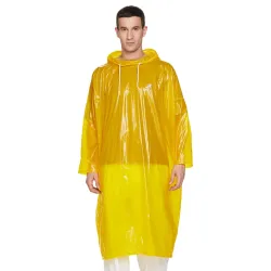 Amazon Symactive PVC Transparent Poncho Raincoat