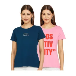 Amazon Symbol Women Cotton Stretch T-Shirt