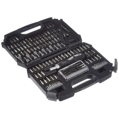 Image of AmazonBasics 151-piece Screwdriver Bit Set,Alloy Steel