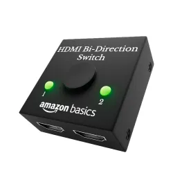 Amazon Basics 2-Port HDMI Switch Splitter 4K