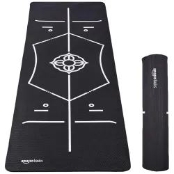 AmazonBasics 6mm Anti-Slip Yoga Mat with Carry Strap
