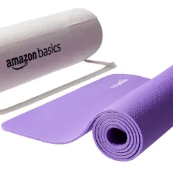 AmazonBasics 6mm Anti-Slip Yoga Mat with Carry Bag