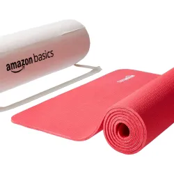 AmazonBasics 6mm Red Anti-Slip Yoga Mat