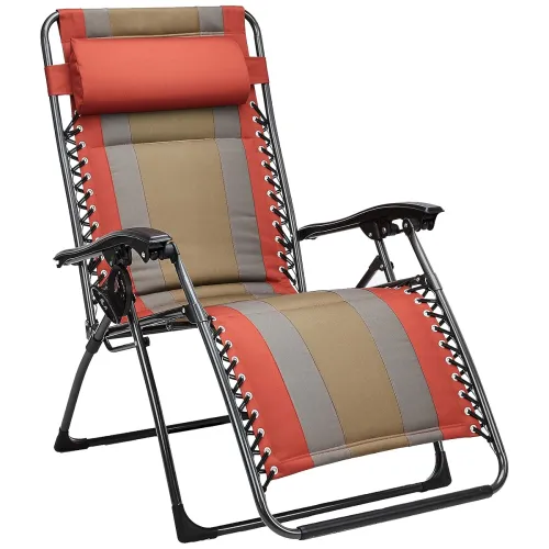 Image of amazon basics Alloy Steel Outdoor Padded Adjustable Lounge Chair 