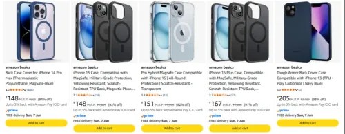 Image of amazon basics Back Case Cover for iPhone Upto 93% Off