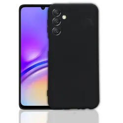 amazon basics Back Cover Case Compatible with Samsung Galaxy A34 5G Essential Sand Blast (TPU | Matte Black)