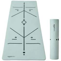 AmazonBasics Body Alignment Yoga Mat 