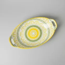 Amazon Basics Ceramic Serving Platter with Handles