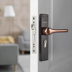 Amazon Basics Heavy-Duty Mortise Door Lock Set (3 Brass Keys)
