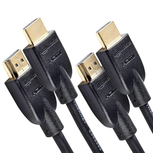 Image of AmazonBasics High-Speed HDMI Cable 3ft pack of 2