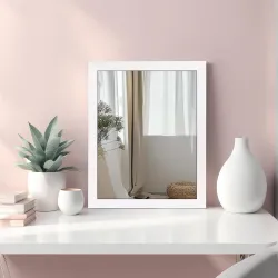 Amazon Basics Metal Exquisite Rectangular Wall Mirror 41 cm x 51 cm