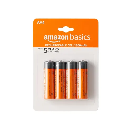 Image of Amazon Basics AA Ni-MH Batteries 1300 mAh (Pack of 4)